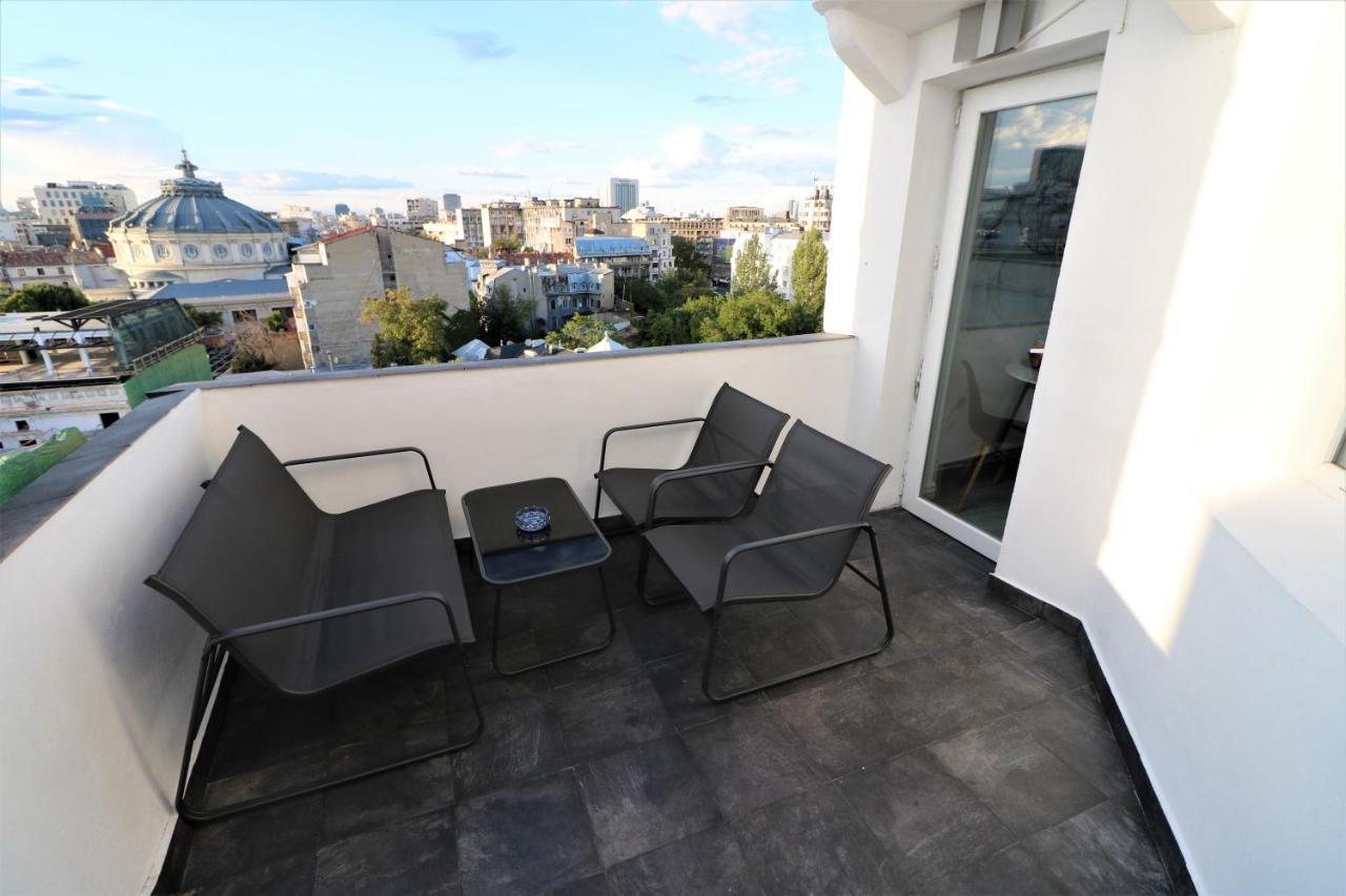 Athenee Palace Apartment - Panoramic View Terrace & Balcony - Free Minibar 부쿠레슈티 외부 사진