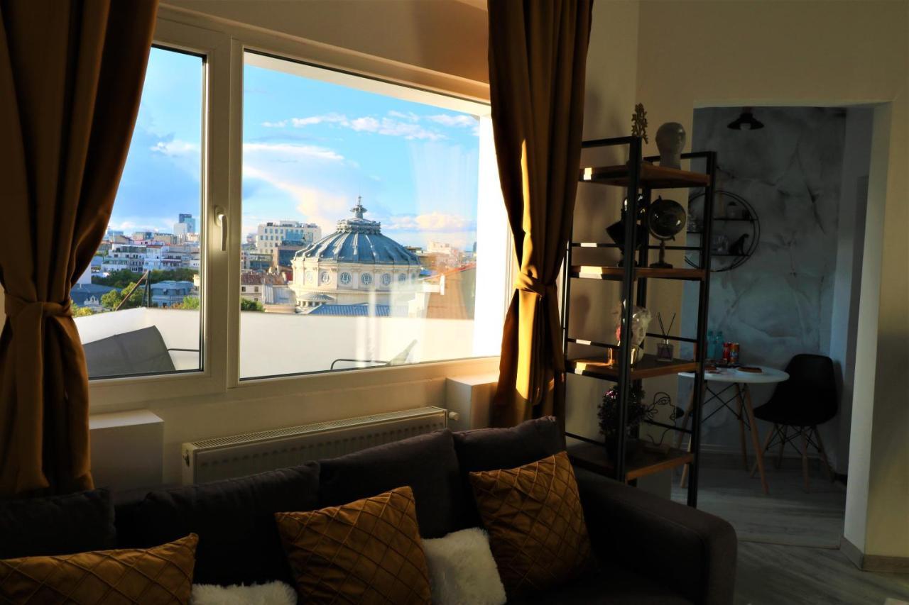 Athenee Palace Apartment - Panoramic View Terrace & Balcony - Free Minibar 부쿠레슈티 외부 사진
