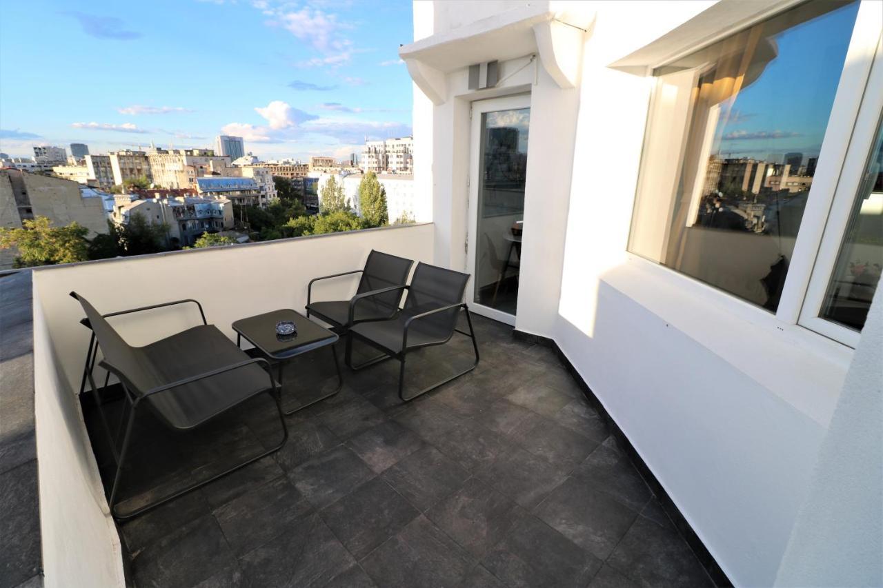 Athenee Palace Apartment - Panoramic View Terrace & Balcony - Free Minibar 부쿠레슈티 외부 사진